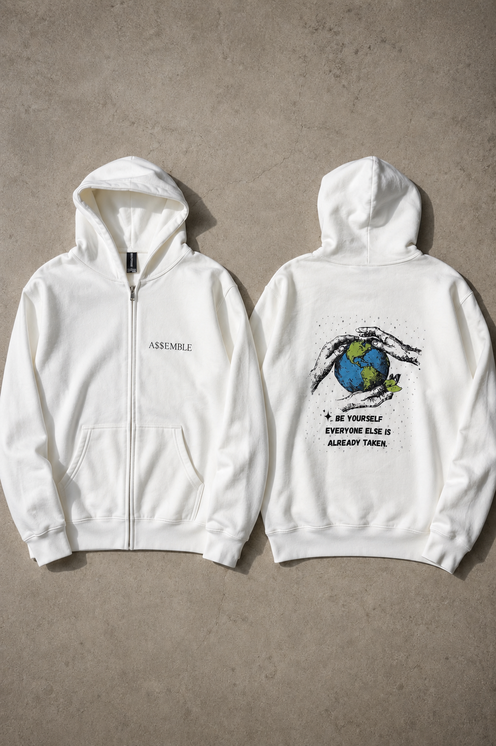 Assemble zip up